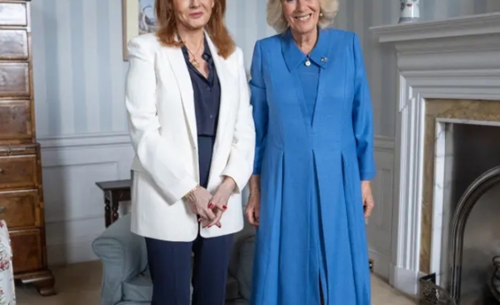 QUEEN CAMILLA UNDER FIRE AFTER POSTING PICTURE WITH J.K. ROWLING DURING PRIDE MONTH