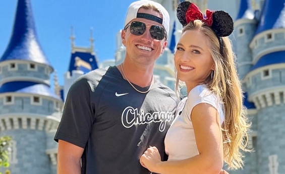 PAT SAJAK'S DAUGHTER MAGGIE SAJAK HARD LAUNCHES ROMANCE WITH BASEBALL PLAYER JACKSON OLSON.