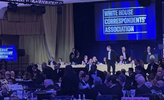 SHOTS FIRED AT WHITEHOUSE CORRESPONDENTS DINNER, TRUMP UNHARMED