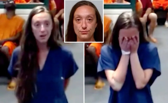 FLORIDA DRIVER LAUGHS AS SHE'S CHARGED WITH KILLING BOY, 8 AND AND THEN FLEEING THE SCENE WHILE HIGH ON METH.