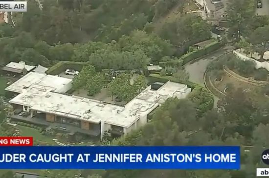SUSPECT BOOKED FOR FELONY VANDALISM AFTER CRASHING INTO JENNIFER ANISTON'S HOME GATE