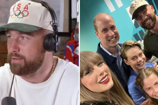 TRAVIS KELCE JOKES HE UNDERSTANDS WHY PRINCE WILLIAM WANTED HIM OUT OF TAYLOR SWIFT SELFIE